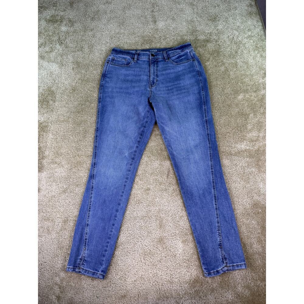 A.n.a a New Approach Jeans Womens 14 Blue High Rise Skinny Curvy Denim C850